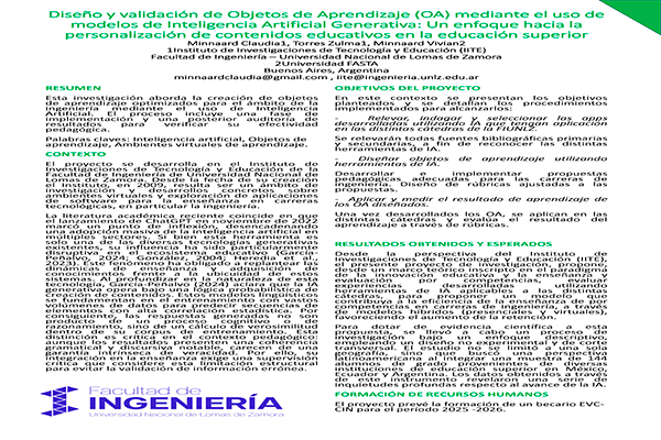 Diseño y validación de Objetos de Aprendizaje (OA)